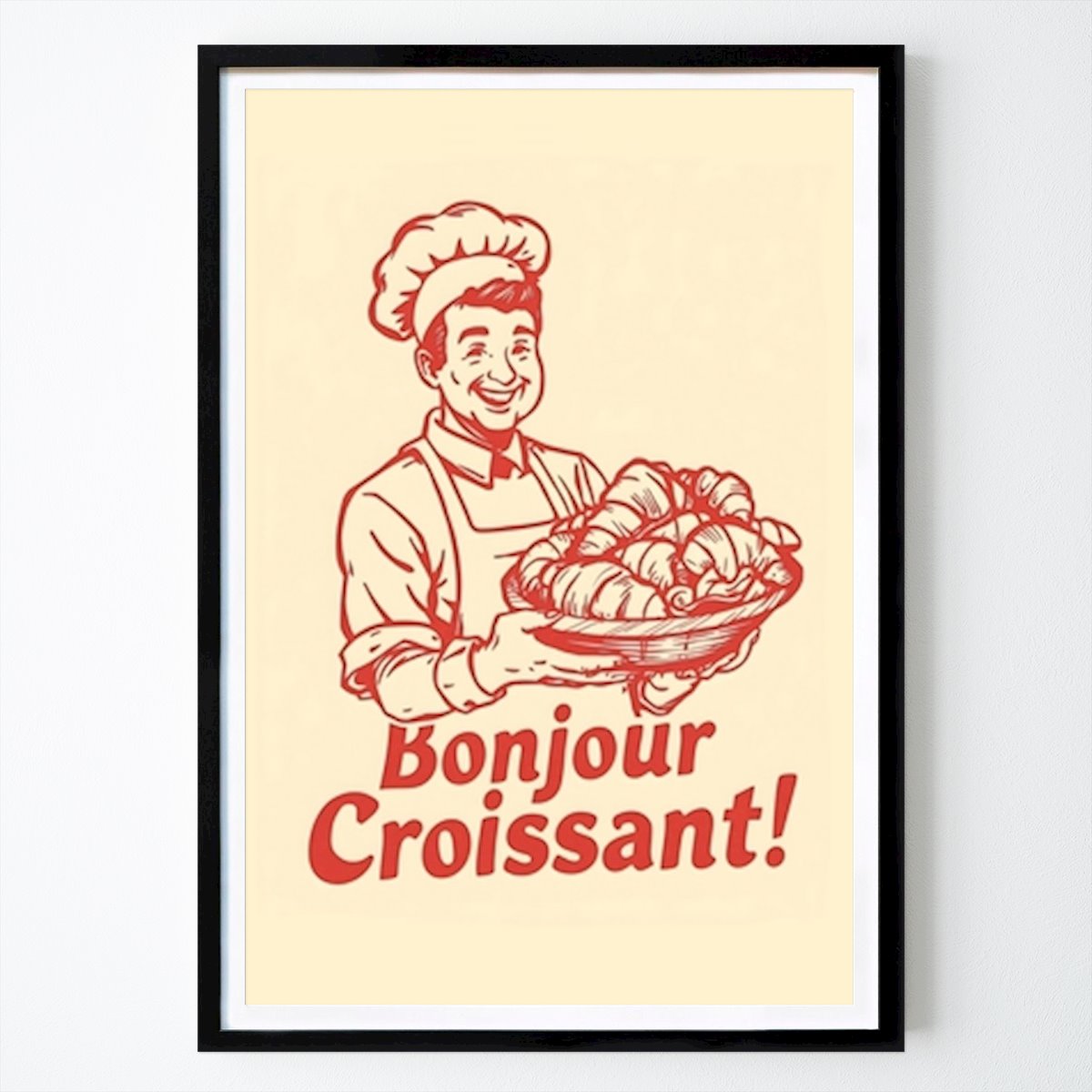 Kuchyne Plagát: Ahoj Croissant od YL Artwork