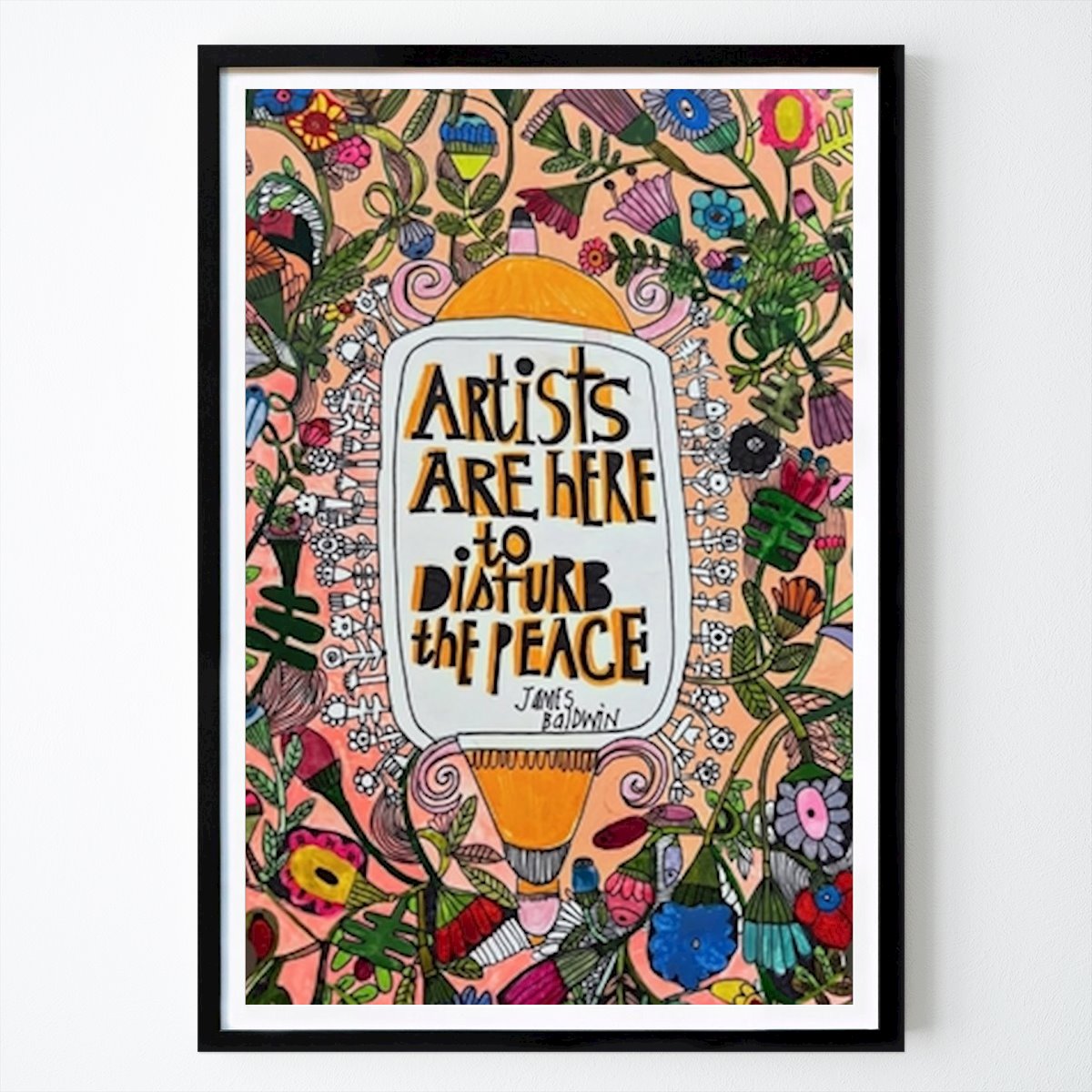 Citation & Text Poster: Disturbing the Peace: A Celebration of Artistic Expression by Sharon Nullmeyer