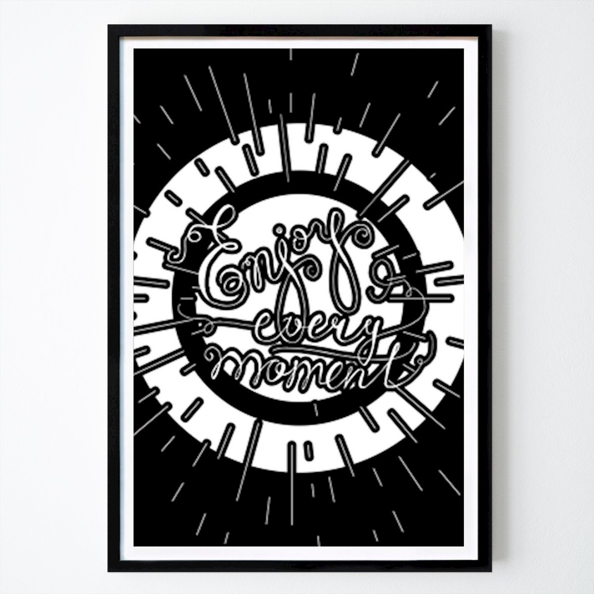 Citation & Text Poster: Embrace the Now: Enjoy Every Moment by Marika Barsrsind