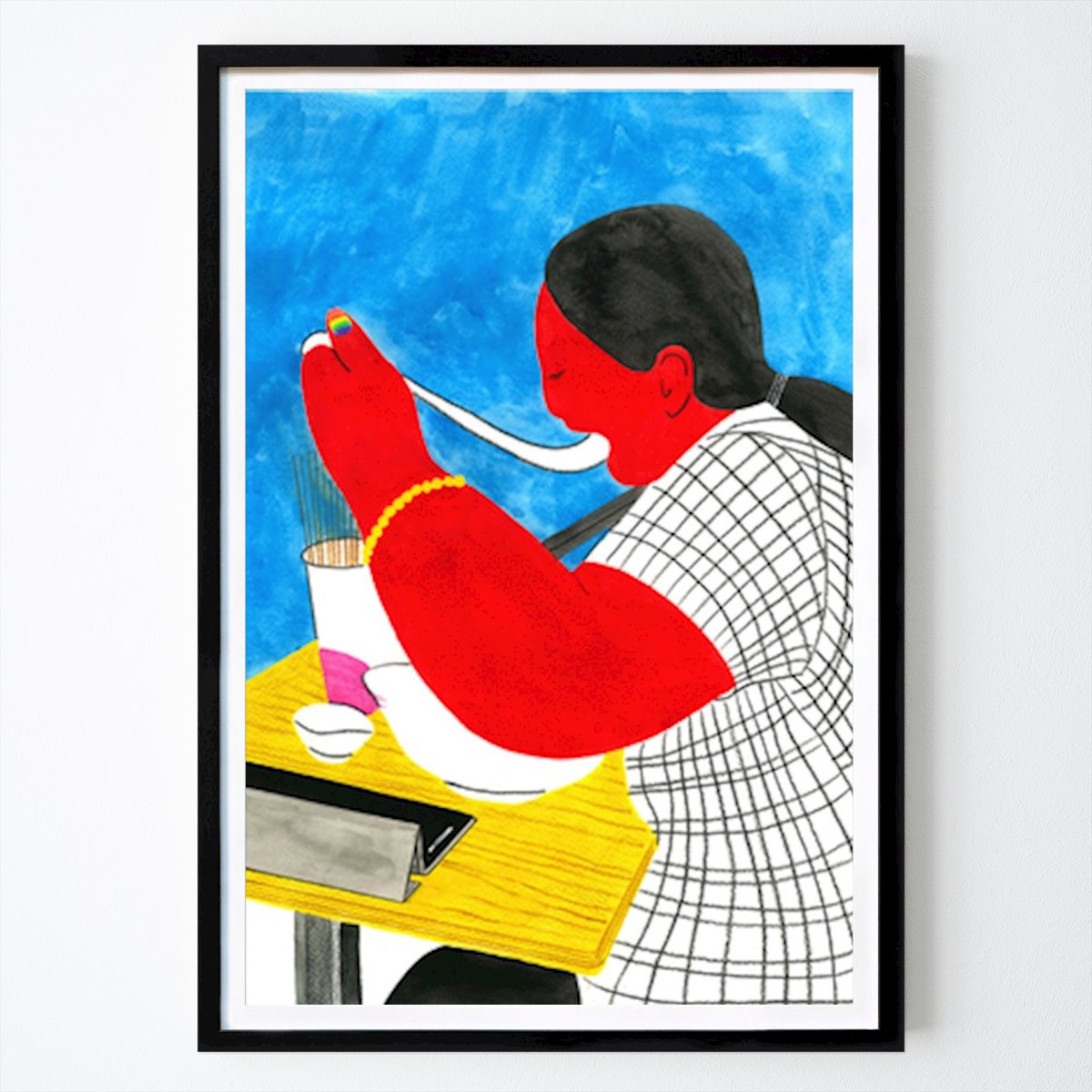 Kitchen Poster: Joyful Feast: A Colorful Celebration of Culinary Delight by Zhigang Zhang