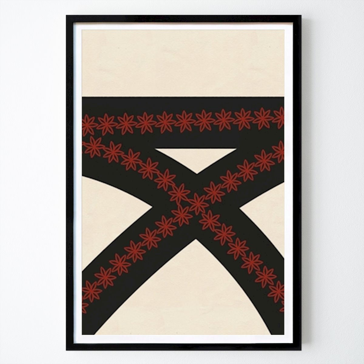 Abstrakt Poster: Blommig elegans: En modern tolkning av klassiska mönster av Deepthi s