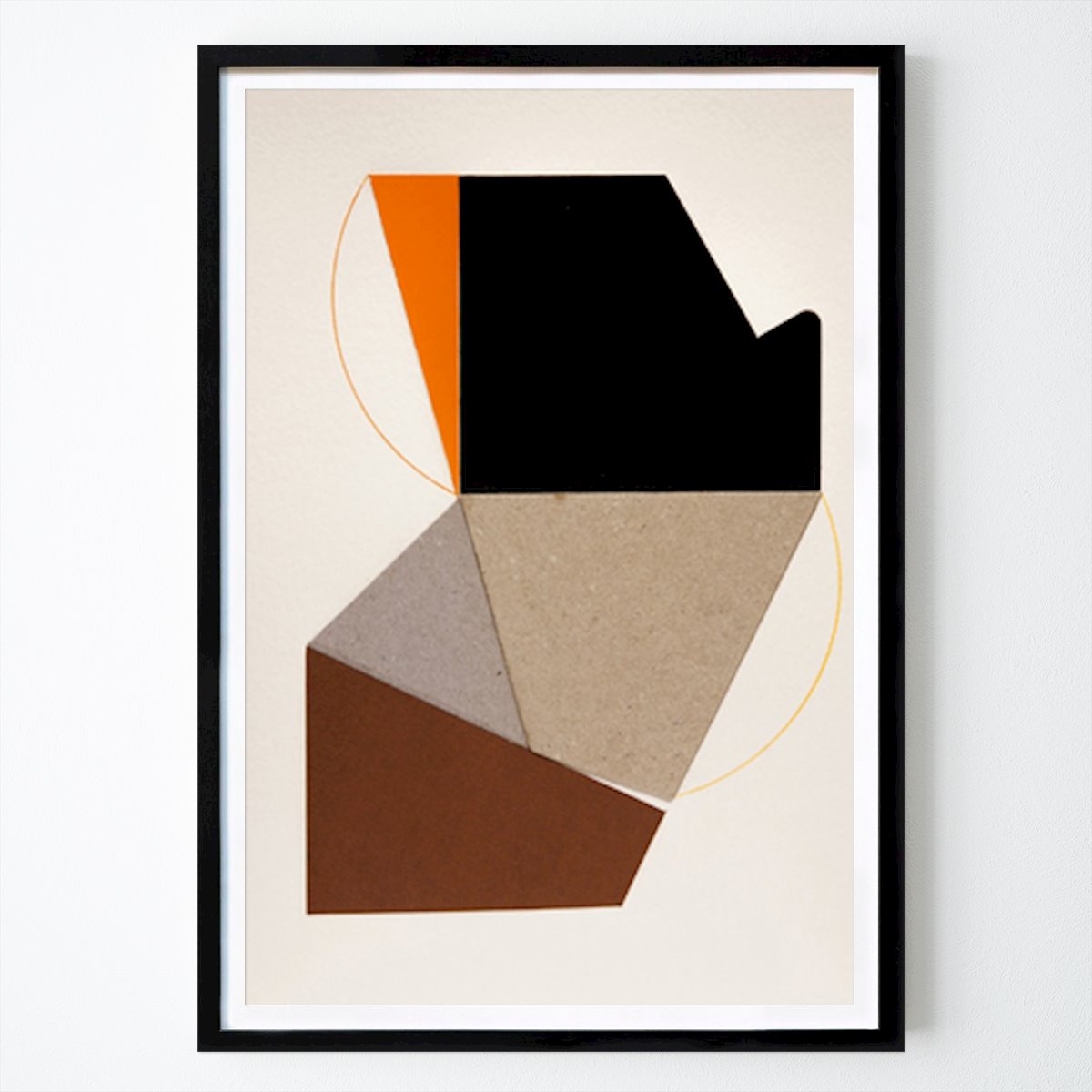 Abstract Poster: Geometric Harmony: A Modern Abstract Composition by Ildefonso Martín