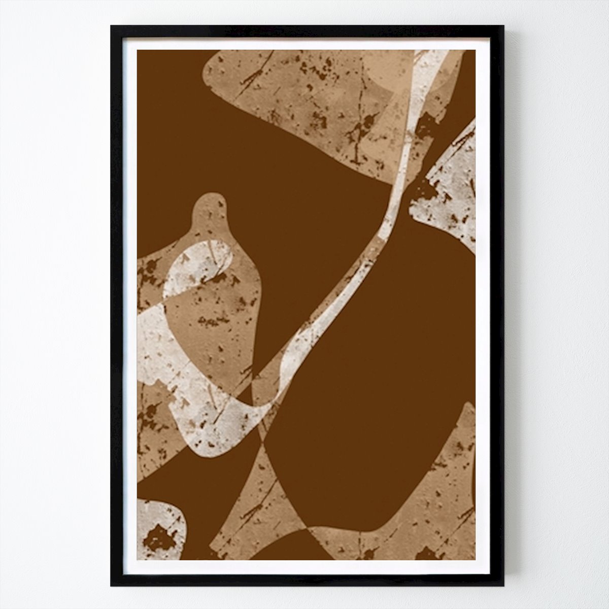 Cuisines Affiche: Tons Terre Abstraits : une composition artistique moderne par Yuli Saputra