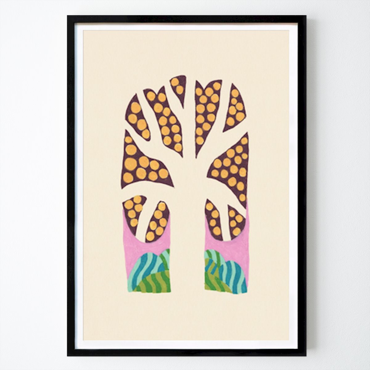 Abstract Poster: Dotted Tree by Ulla Thynell