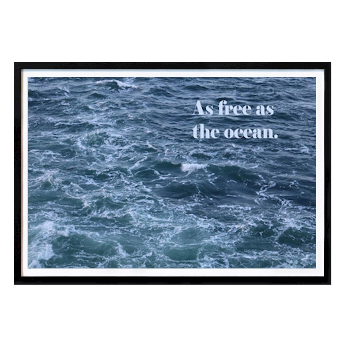 Citation & Text Poster: Embracing the Freedom of the Waves by Karolina Weber