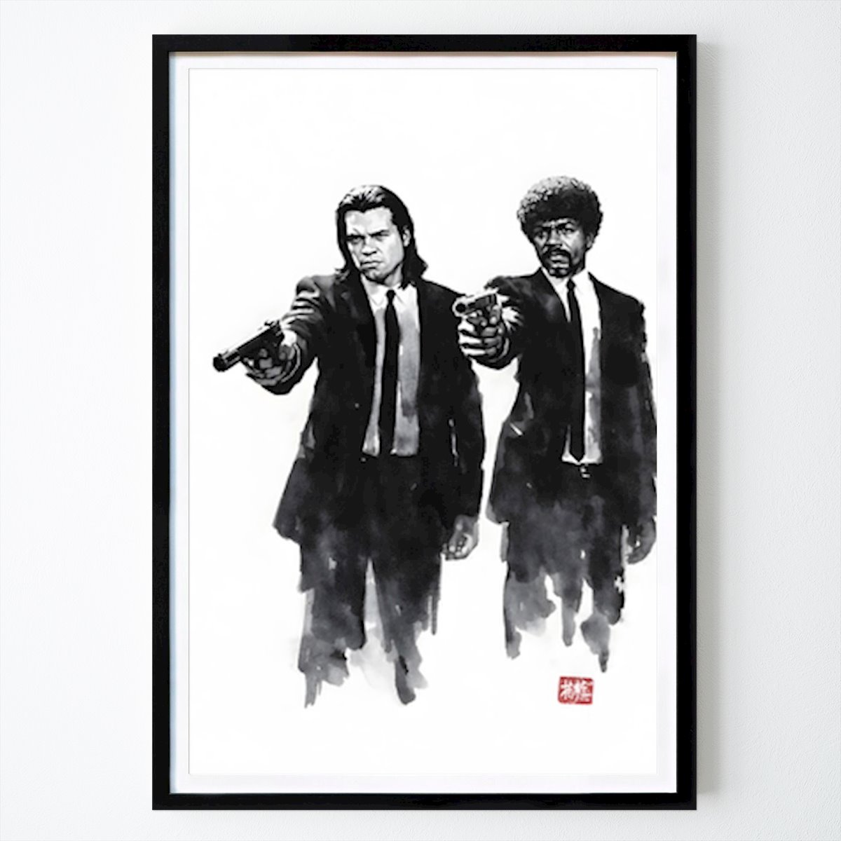 Estilo de vida Póster: The Hitmen of 'Pulp Fiction' Ink Art de Nicolas07