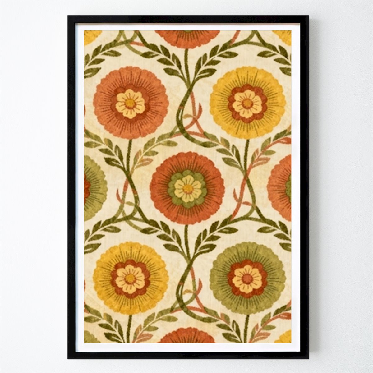 Retro & Vintage Poster: Vintage Floral Elegance di Dropsweet