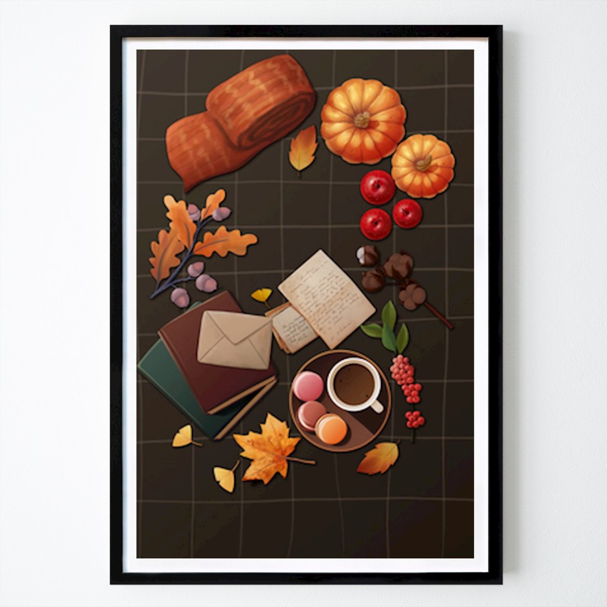 Hobby Poster: Cozy Autumn Vibes: A Warm Gathering of Fall Delights by Xuan Thai