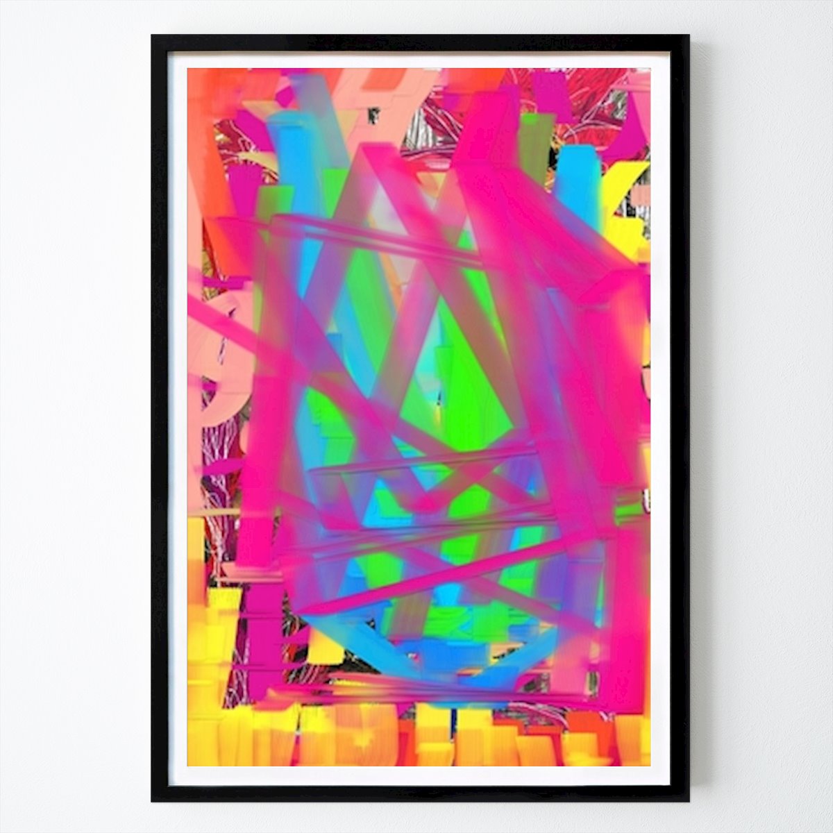 Abstraktes Poster: Lebendiges Chaos: Ein moderner abstrakter Ausdruck von Lembayung senja studio [Vintage Poster]