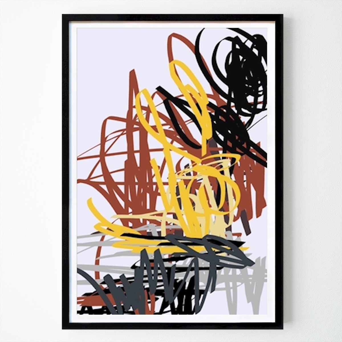 Chaos in Color: Ein abstrakter Ausdruck Poster von Lembayung senja studio [Vintage Poster] – Abstraktes Wandbild – Printler