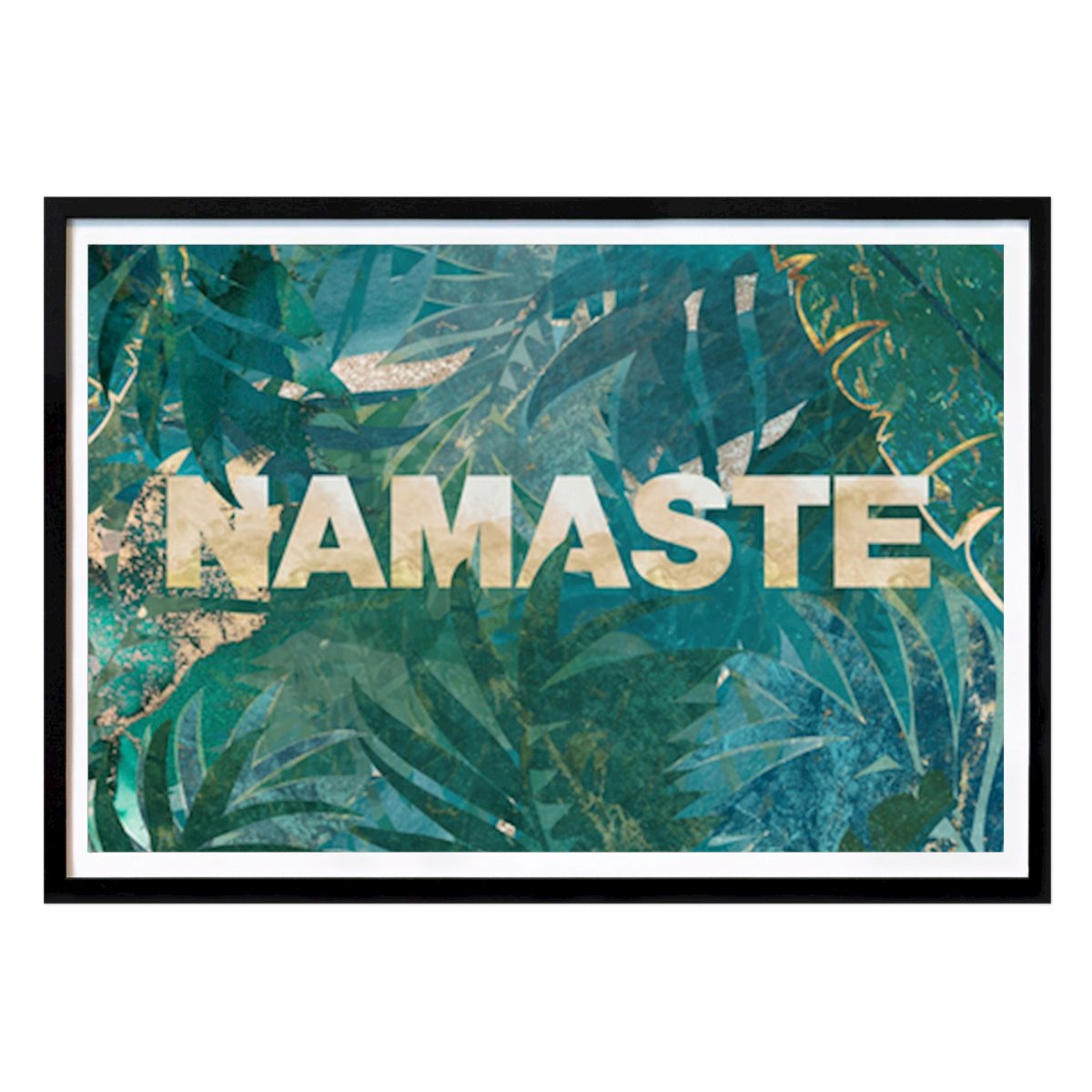 People & Portrait Poster: Namaste: Embracing Nature's Serenity by Sarah Manovski