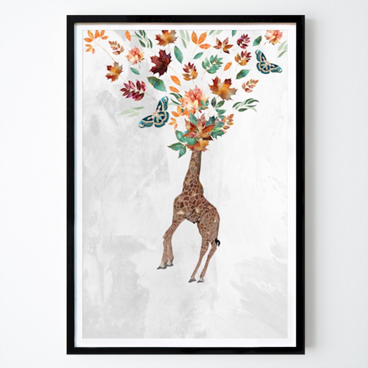 Style de vie Affiche: Girafe fantaisiste : la couronne colorée de la nature par Sarah Manovski