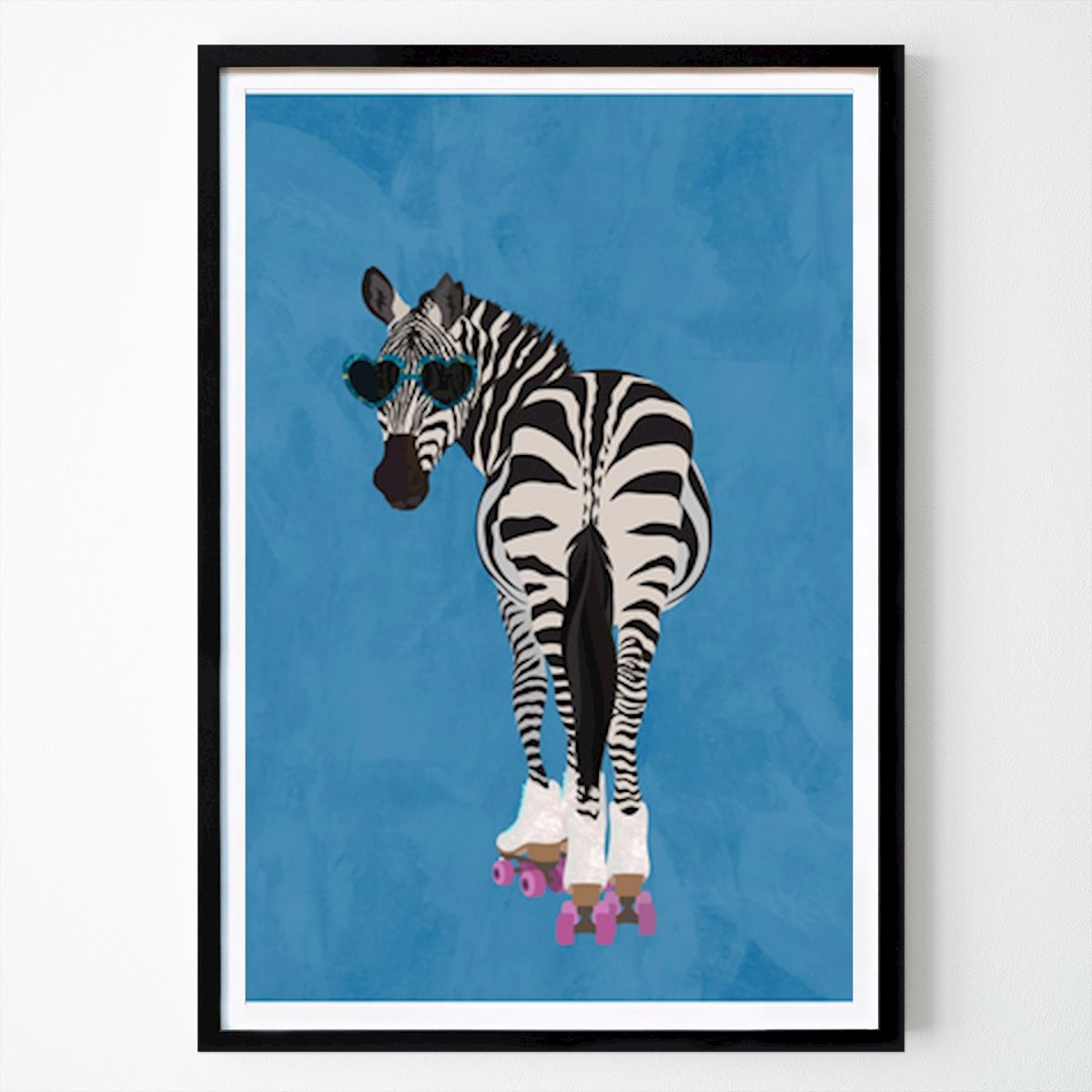 Állat Poszter: Zebra a kerekeken: Egy funky görkorcsolyázási kaland Sarah Manovski által