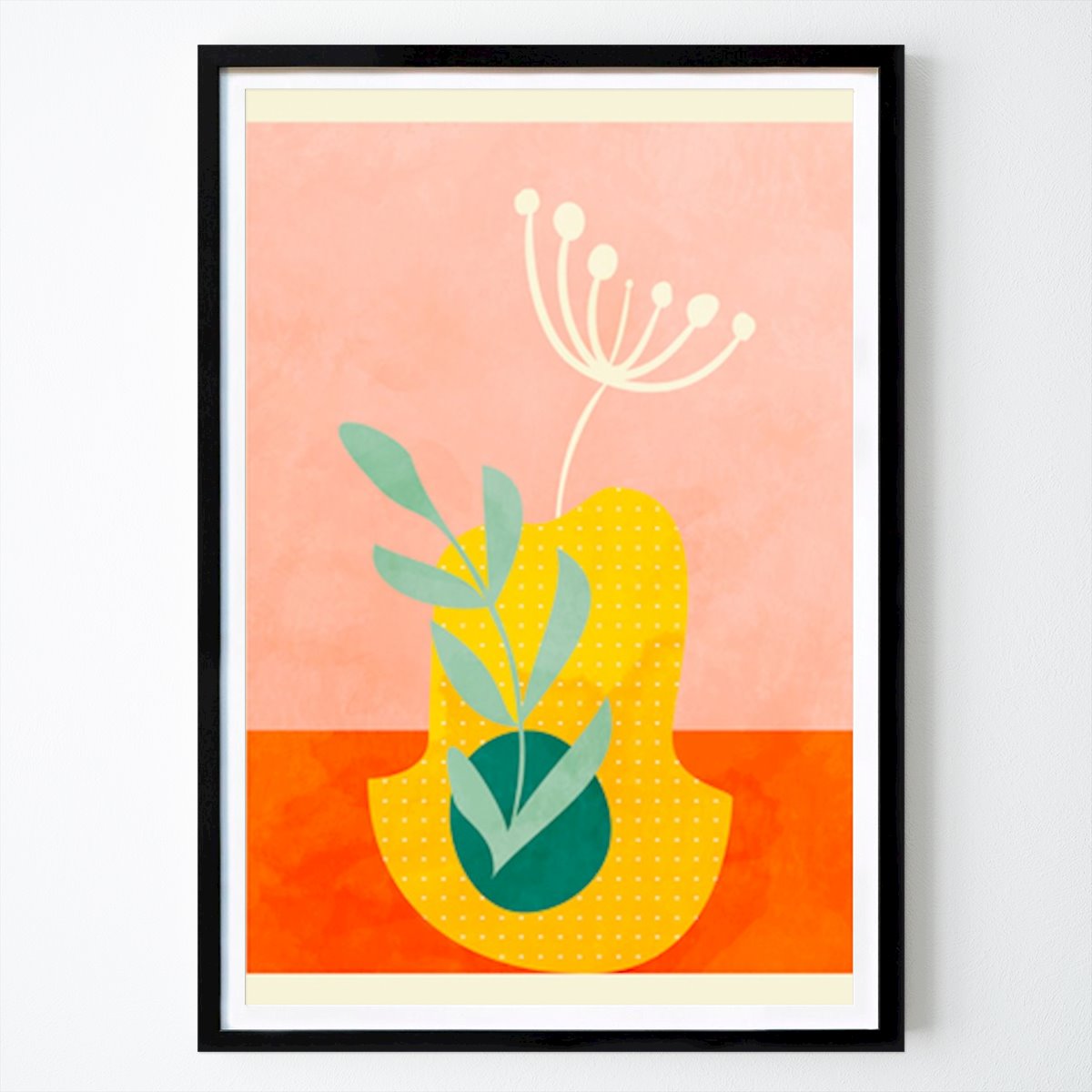 Kitchen Poster: Whimsical Botanical Abstraction by Ana Rut Bre