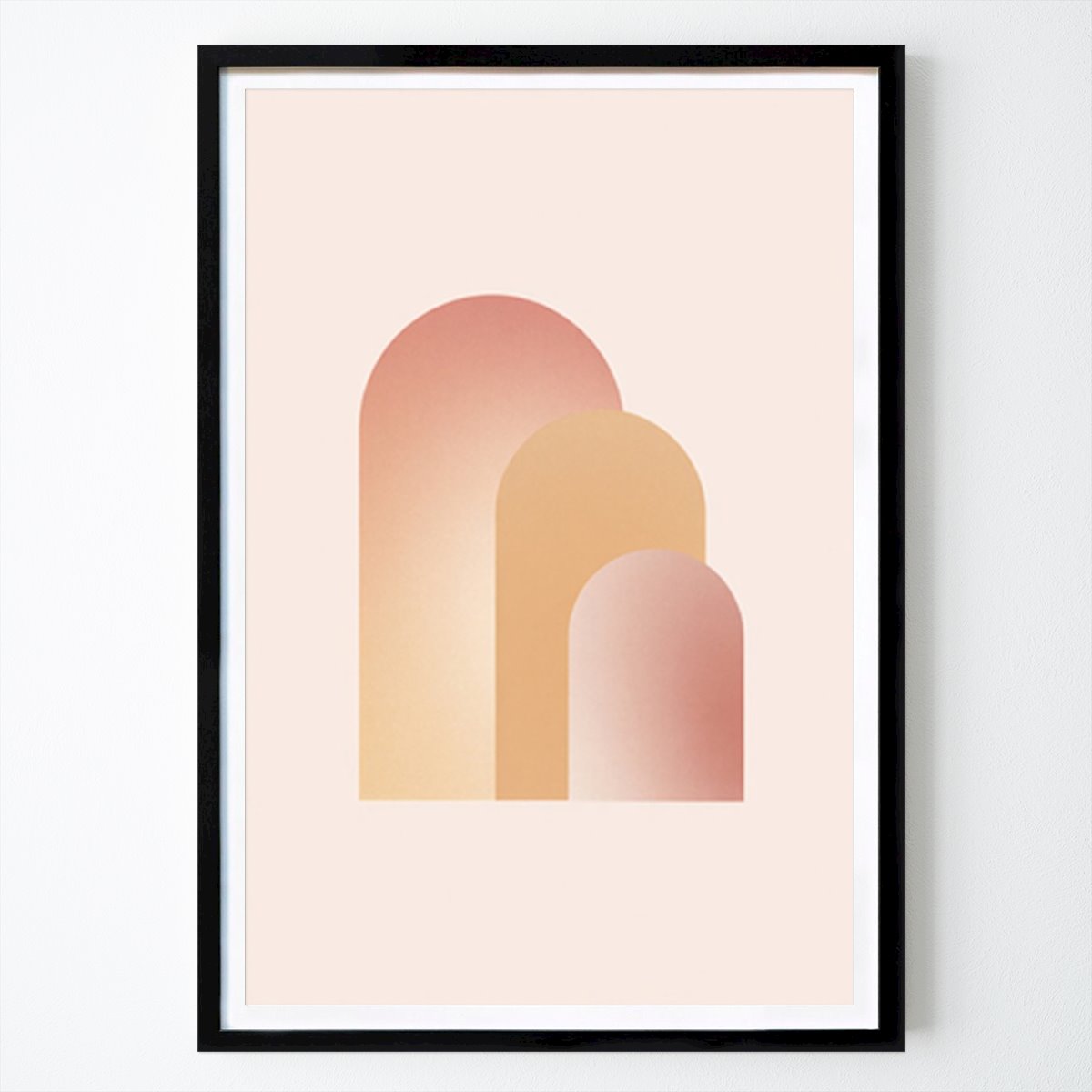 Abstraktné Plagát: Soft Curves: A Minimalist Abstract Composition od Cuanpunya