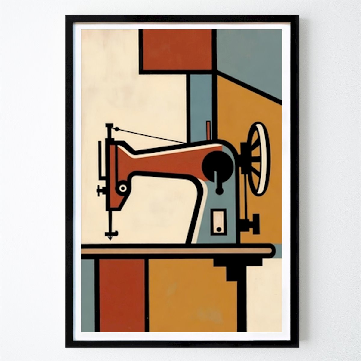 Bauhaus Plakat: Bauhaus symaskin av Tom's Art