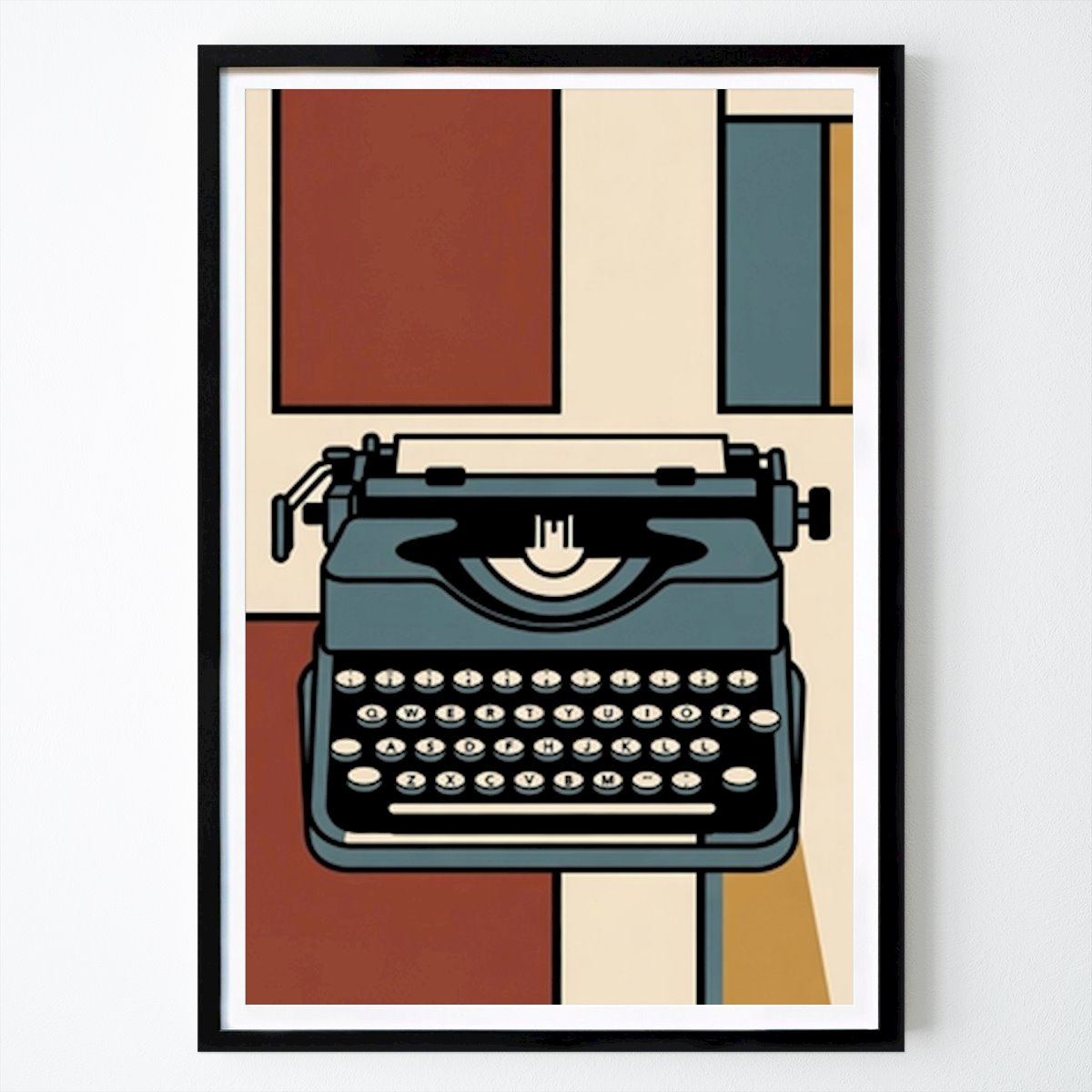 Bauhaus Poszter: Retro írógép, Bauhaus Tom's Art által