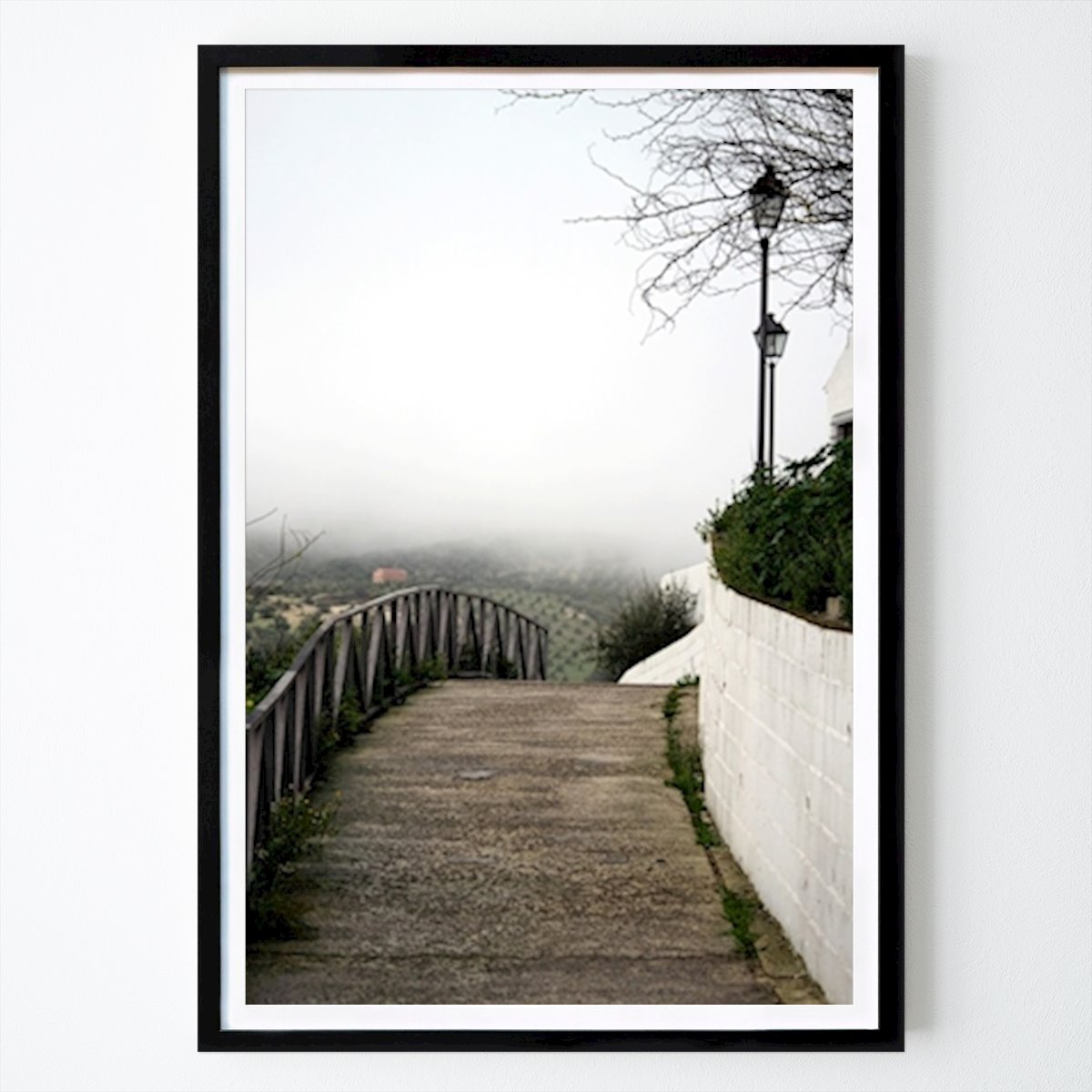 Natuur Poster: De mist in baena van Sanna Stenberg
