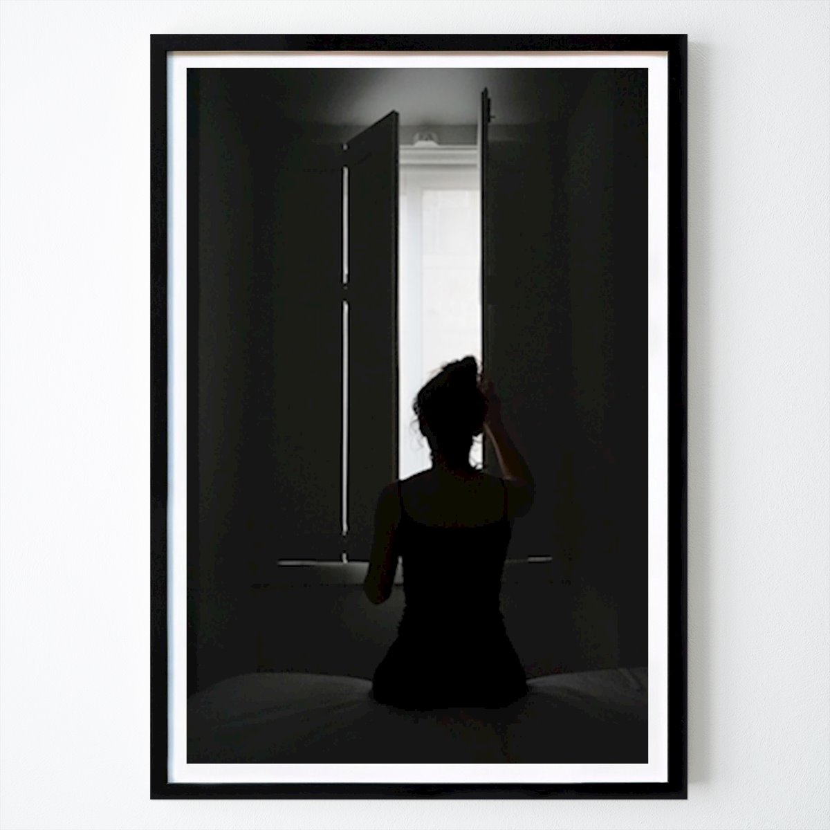 Black & White Poster: Girl by the Window by Urbanpixter