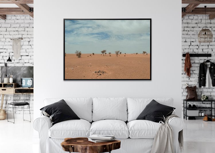 Slijm druk ring Het landschap van de woestijn posters & art prints door Derya Aktas -  Printler