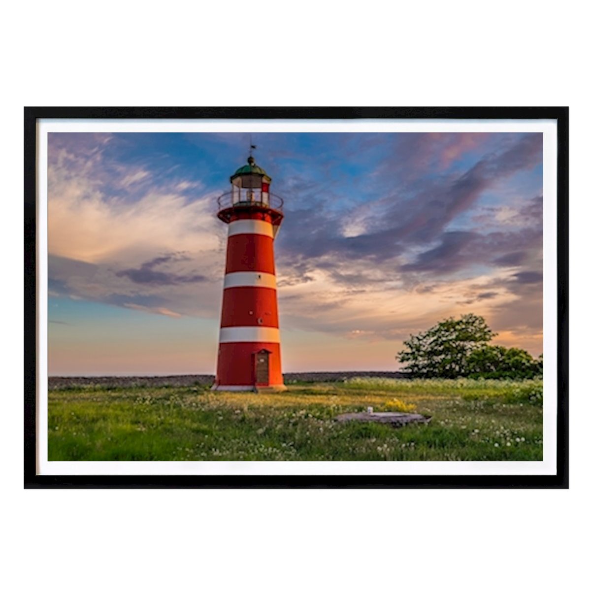 Gotland Blomster & Planter Plakat: Närs fyr av Niklas Söderström