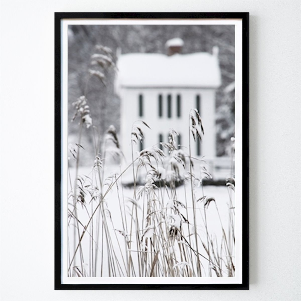 Arkitektur & Design Plakat: BADEHUSET I VINTERKLÆR av Carina Eklund