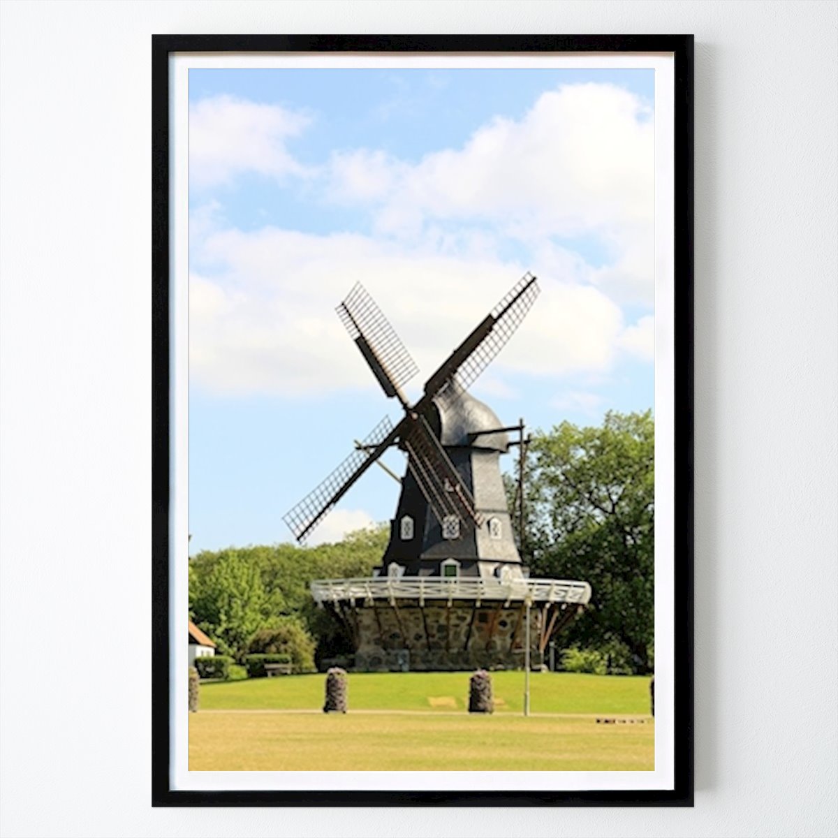 Malmö Poster: Eine alte Mühle in Malmö von Yuliia Matiiasevych