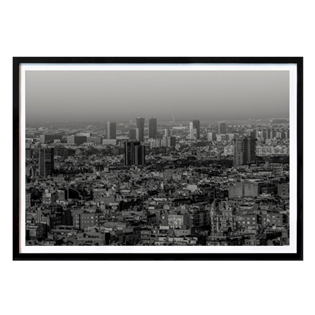 Abstract Poster: Barcelona skyline by Niklas Lindberg