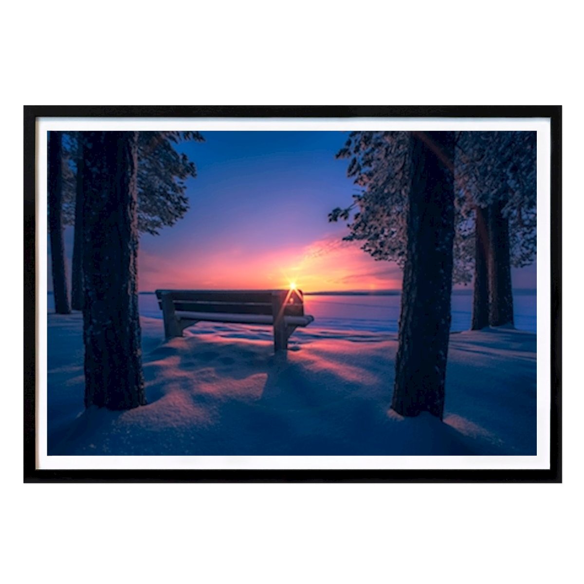 Kaupungit & Maat Juliste: Talvimaisema tekijänä Ville Heikkinen