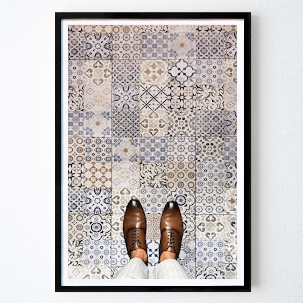 Places & Cities Poster: Mosaic of shapes by Yamil Doval