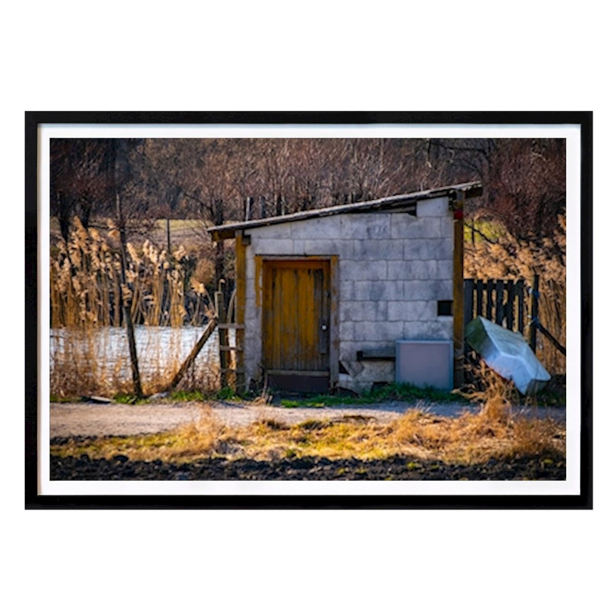 Byer & Steder Plakat: Huset ved vannet av Dag Ivar Nordby