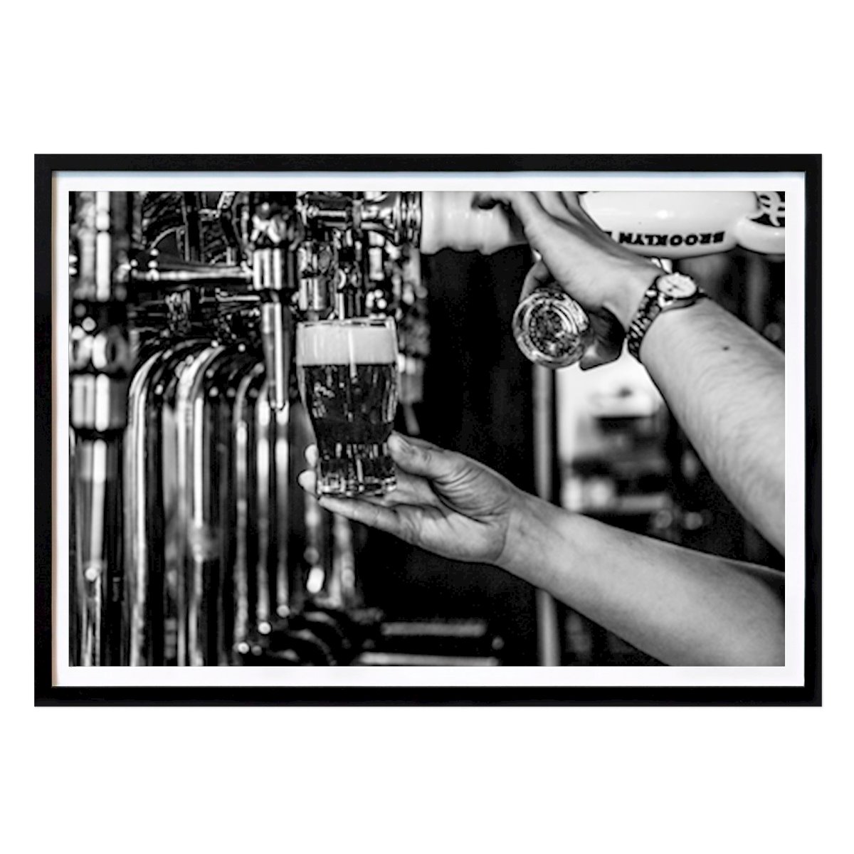 Mens & Portret Poster: Biertap van Peter Elfvendahl