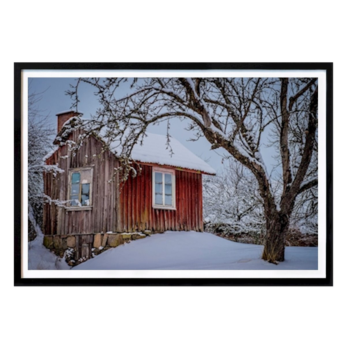 Natur Plakat: Liten hytte av Sanna Emanuelsson