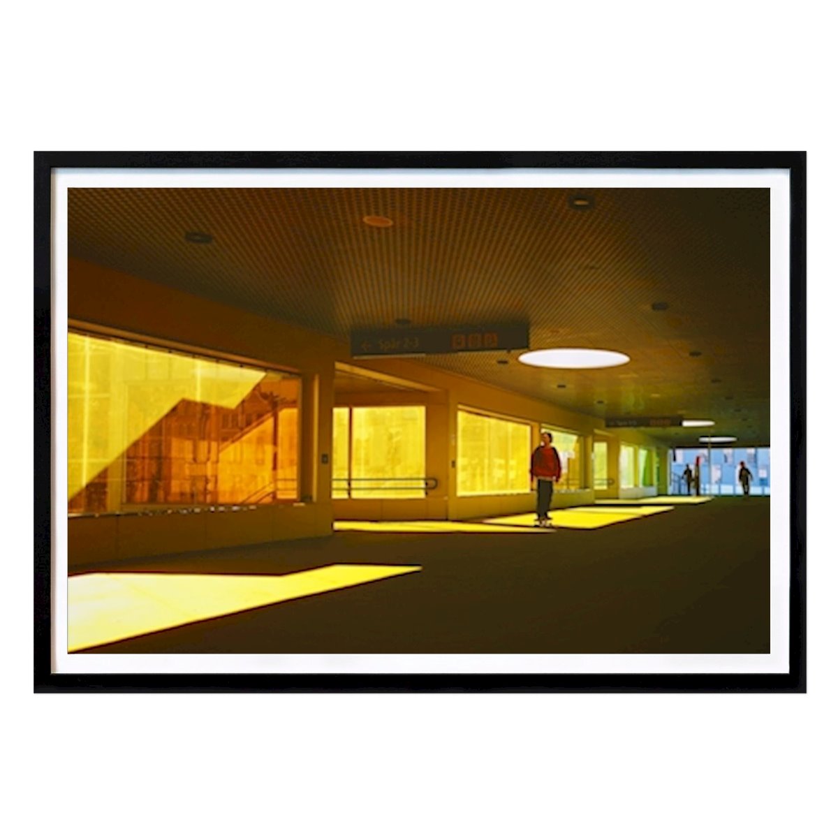 Bianco e nero Poster: Luce arancione di Markus sturfelt