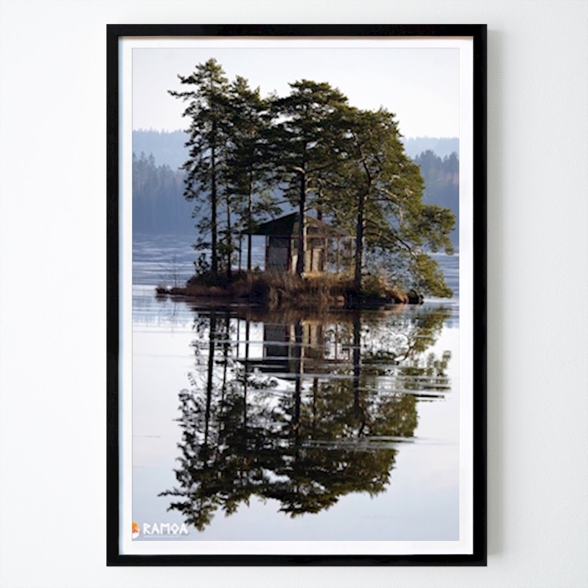 Natura Poster: Il gazebo in riflessione di Jan Evanson