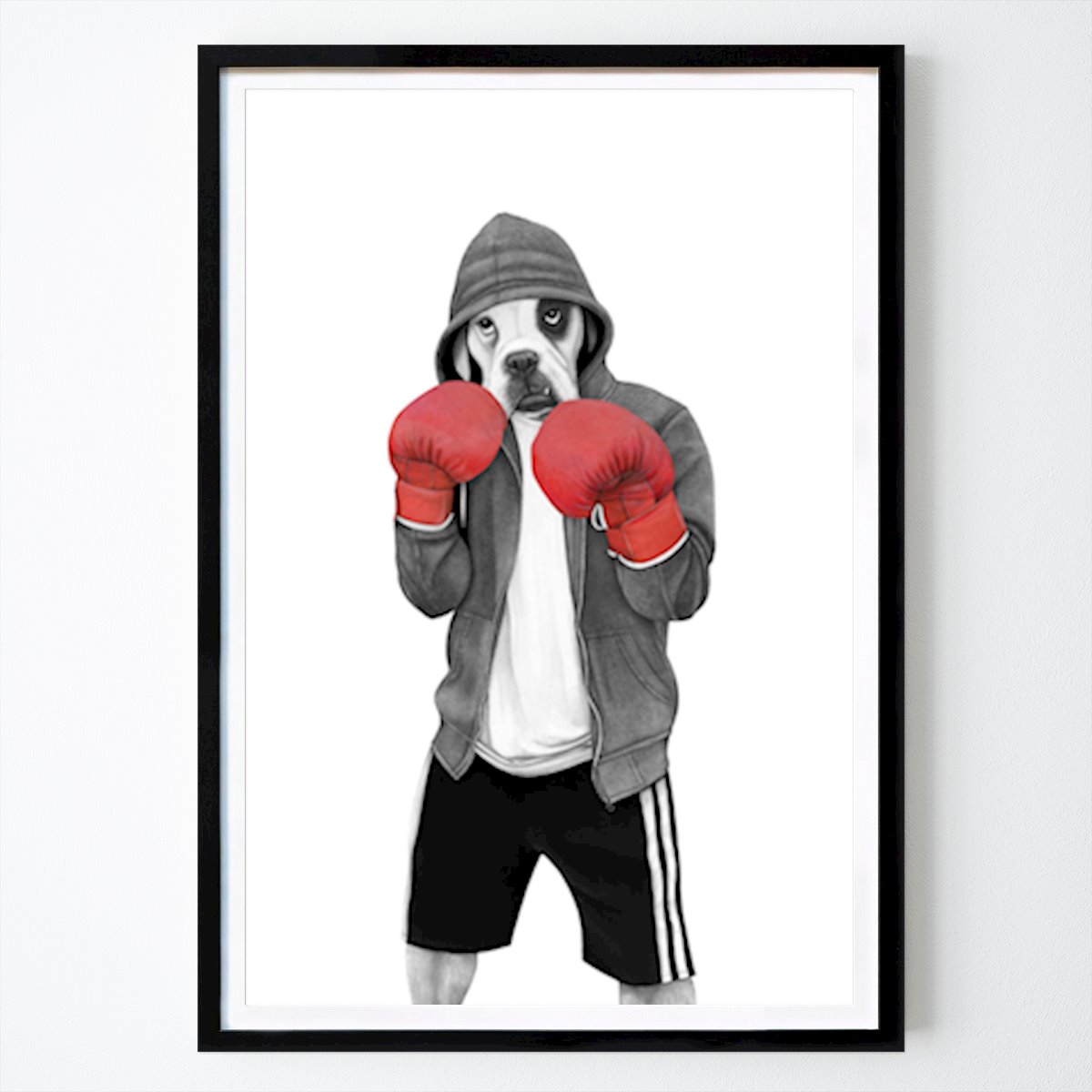 Pop Art Poster: Street Boxer by Sanna Wieslander