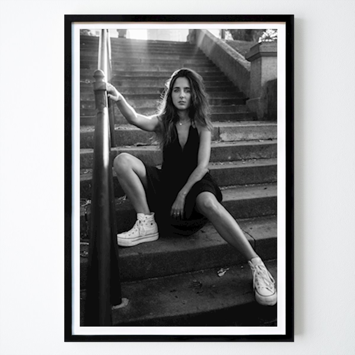 Svartvit Poster: Hej flicka av Rebecka Davidsson
