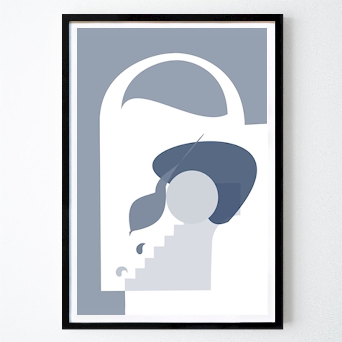 Abstraktes Poster: Keine Treppen von Ulf Karlsson