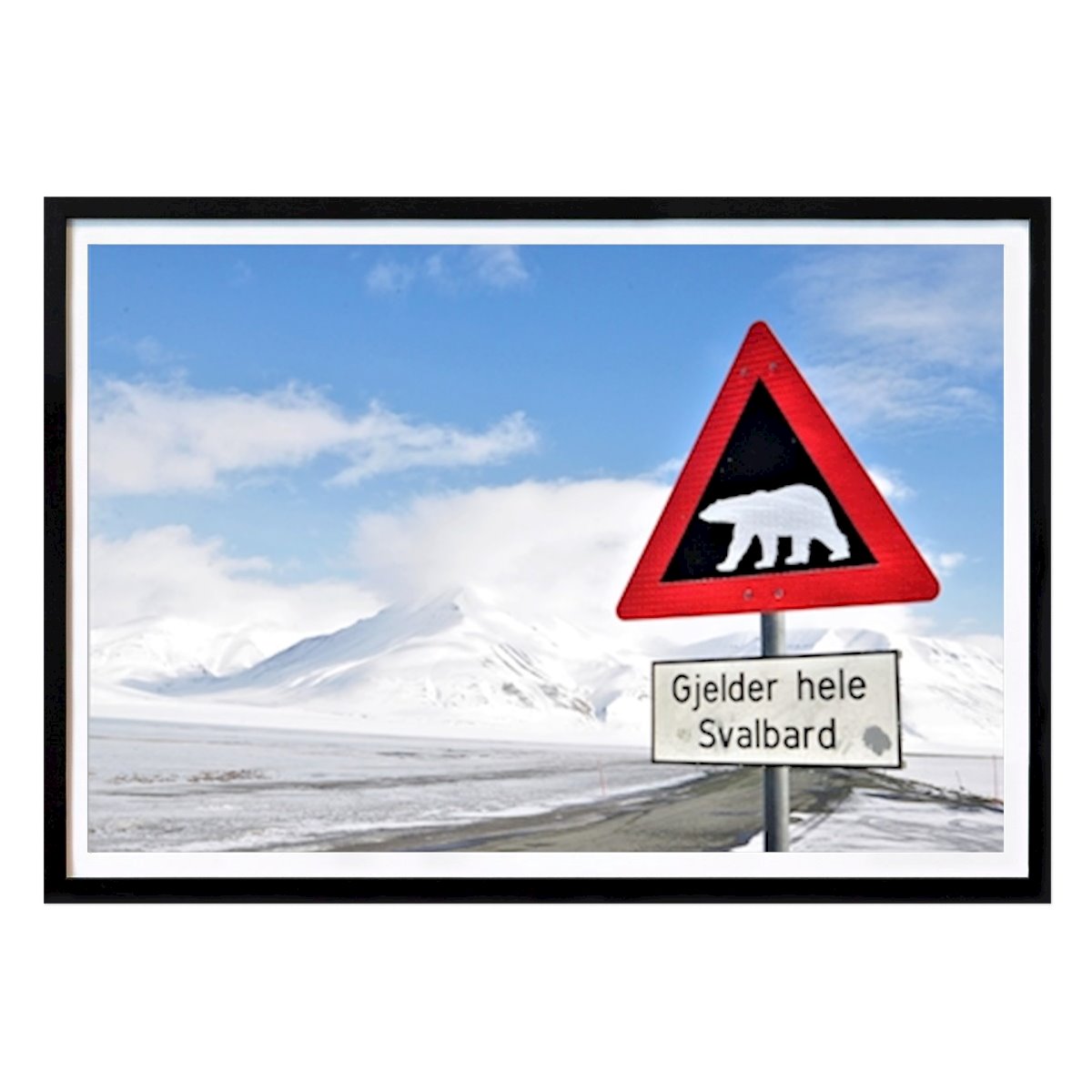 Nature Poster: Watch out for polar bear_1 by Patrik Nilsson
