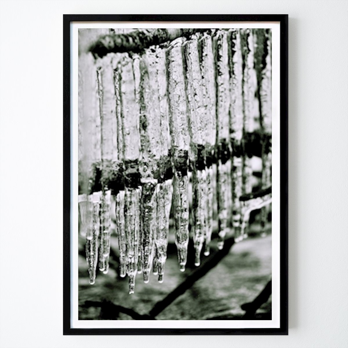 Black & White Poster: Ice by Malin Wijk