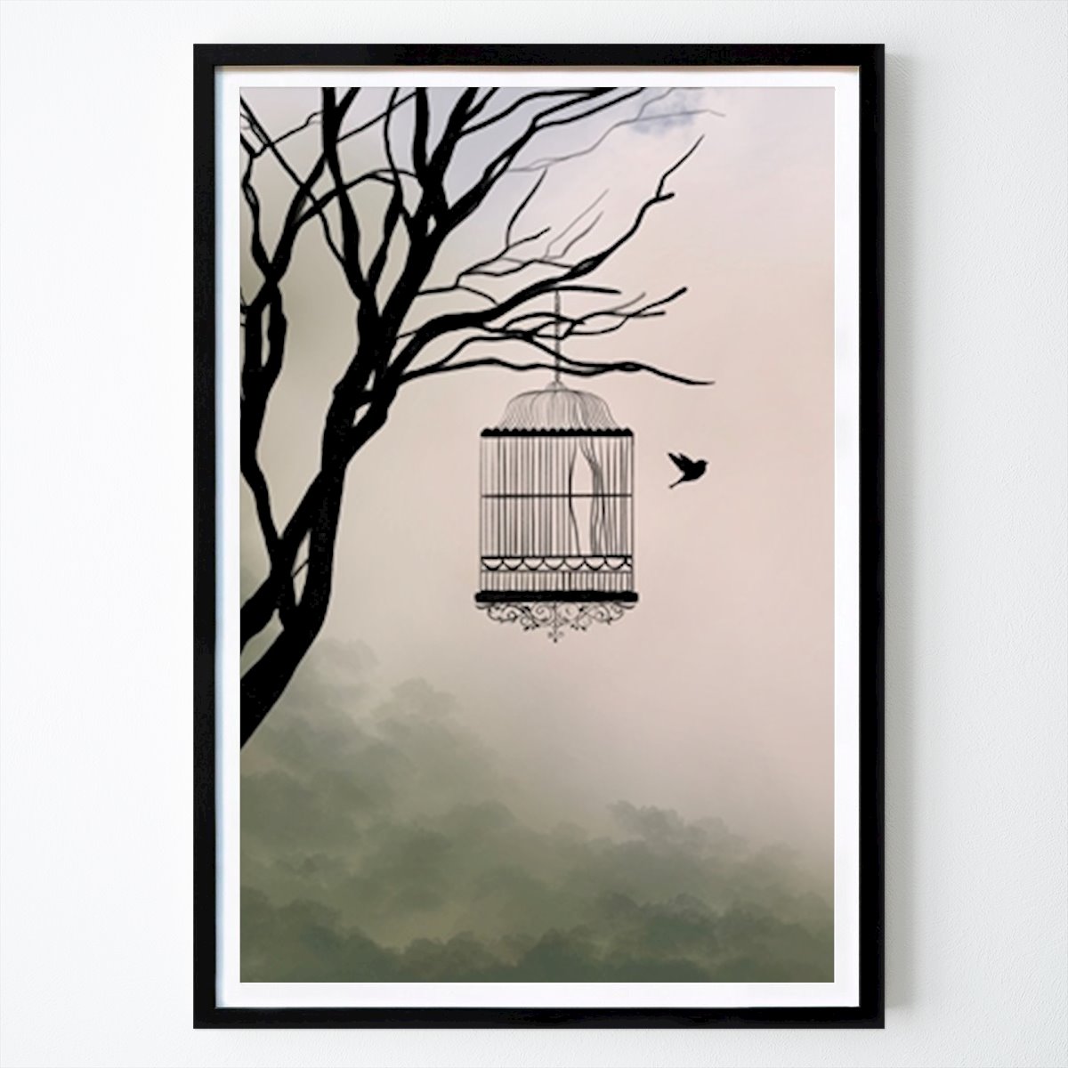 Yoga Poster: Frihet by Christina Palm