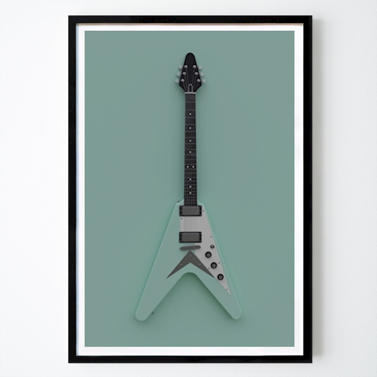 Music Poster: Guitar No2 by Mikael Forsgren