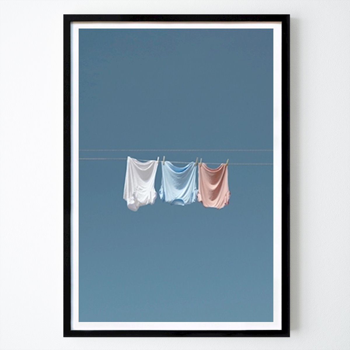 Nature Poster: Laundry on a wire by Marcus Cederberg