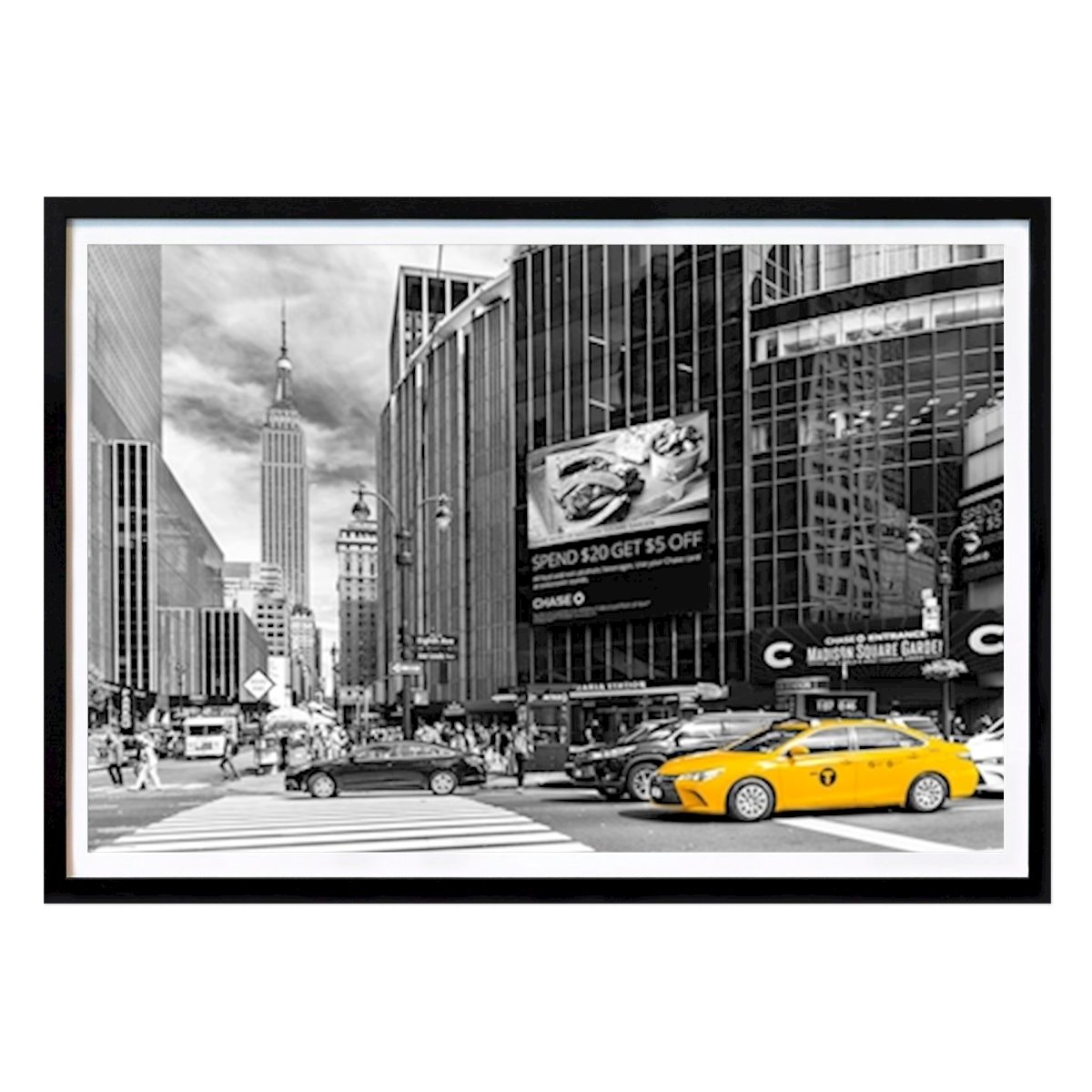 New York Affiche: Taxi jaune, New York par Titti Hoff