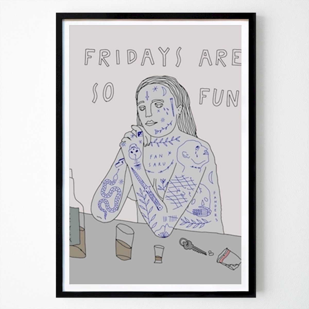 Citation & Text Poster: Fridays are so fun by Niklas hallberg