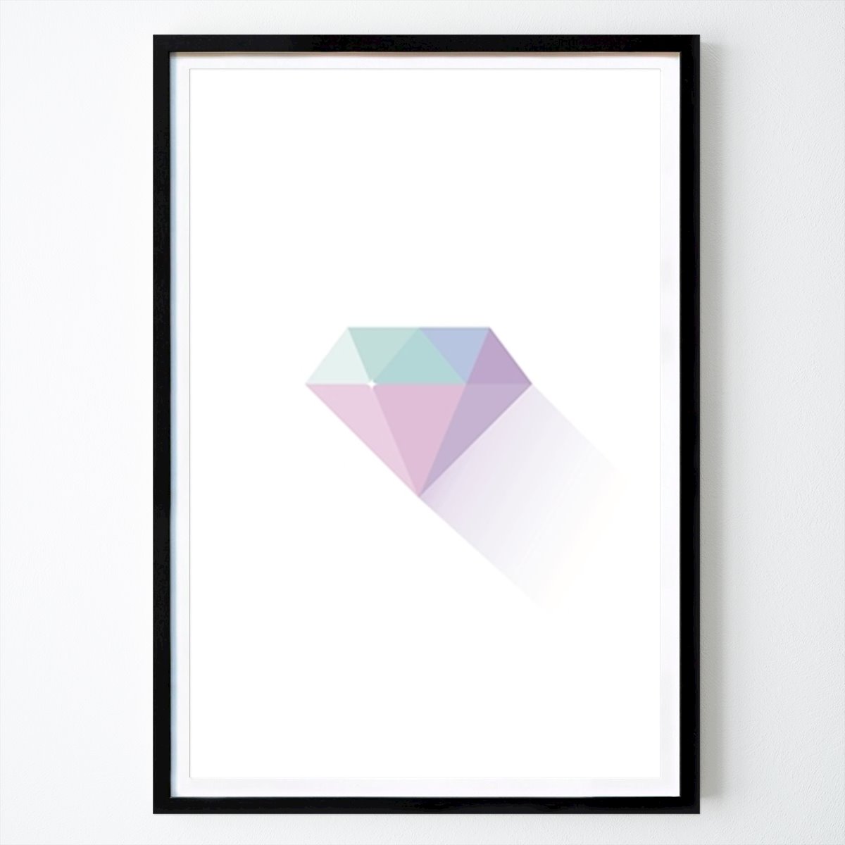 People & Portrait Poster: Aqua Diamond by Isabelle Lind