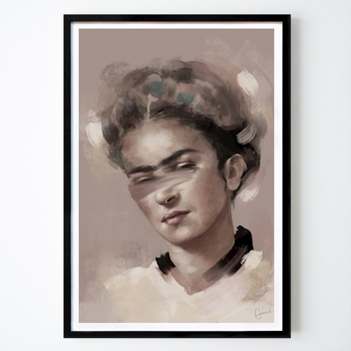 Absztrakt Poszter: FRIDA KAHLO Gabriella Roberg által