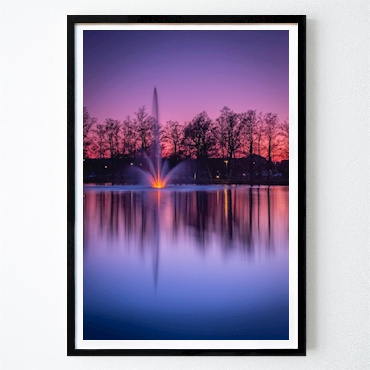 Natur Plakat: Fontenen i Ekebydammen av Richard Jenderklint