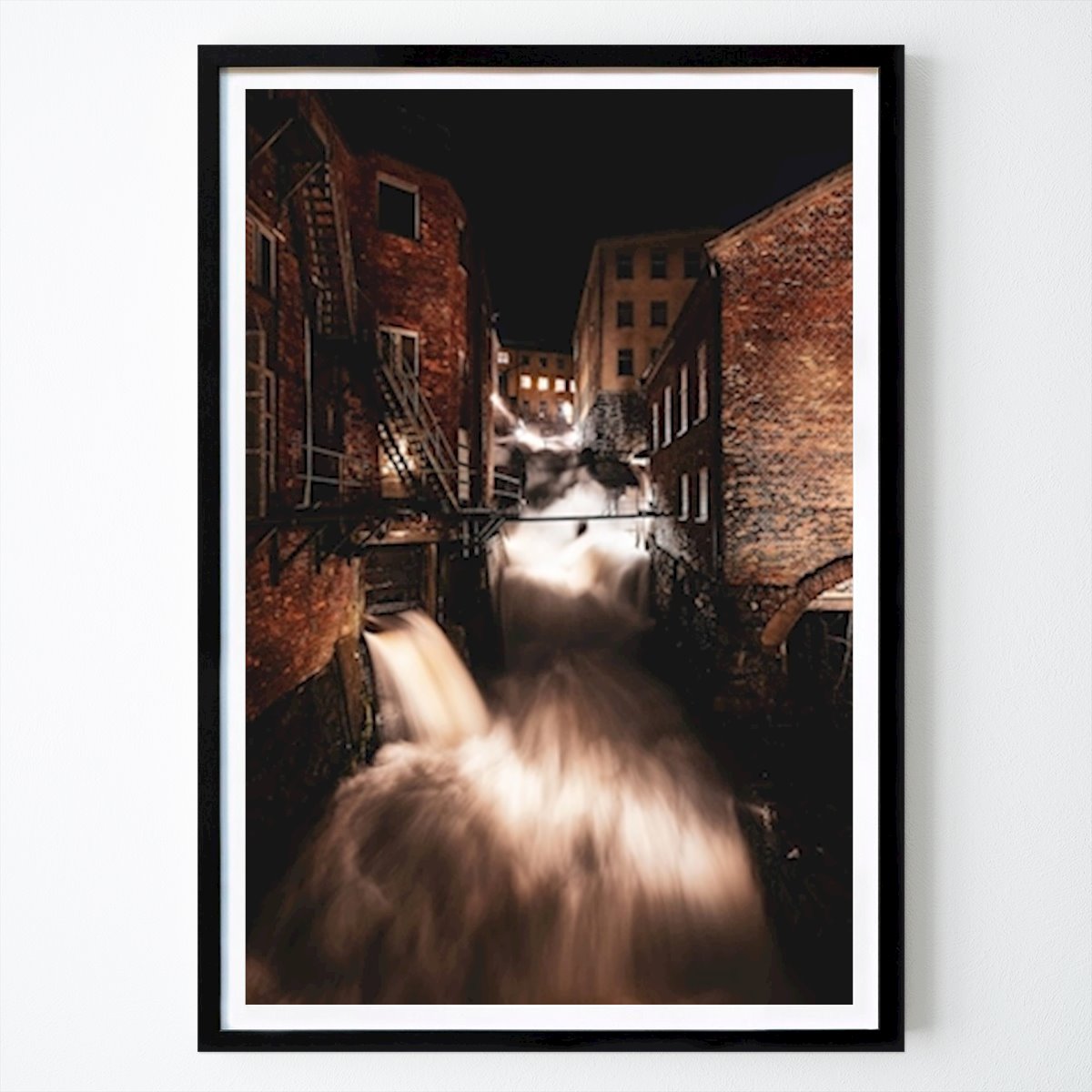 Nature Poster: Miller Village in night by Christer Larsson