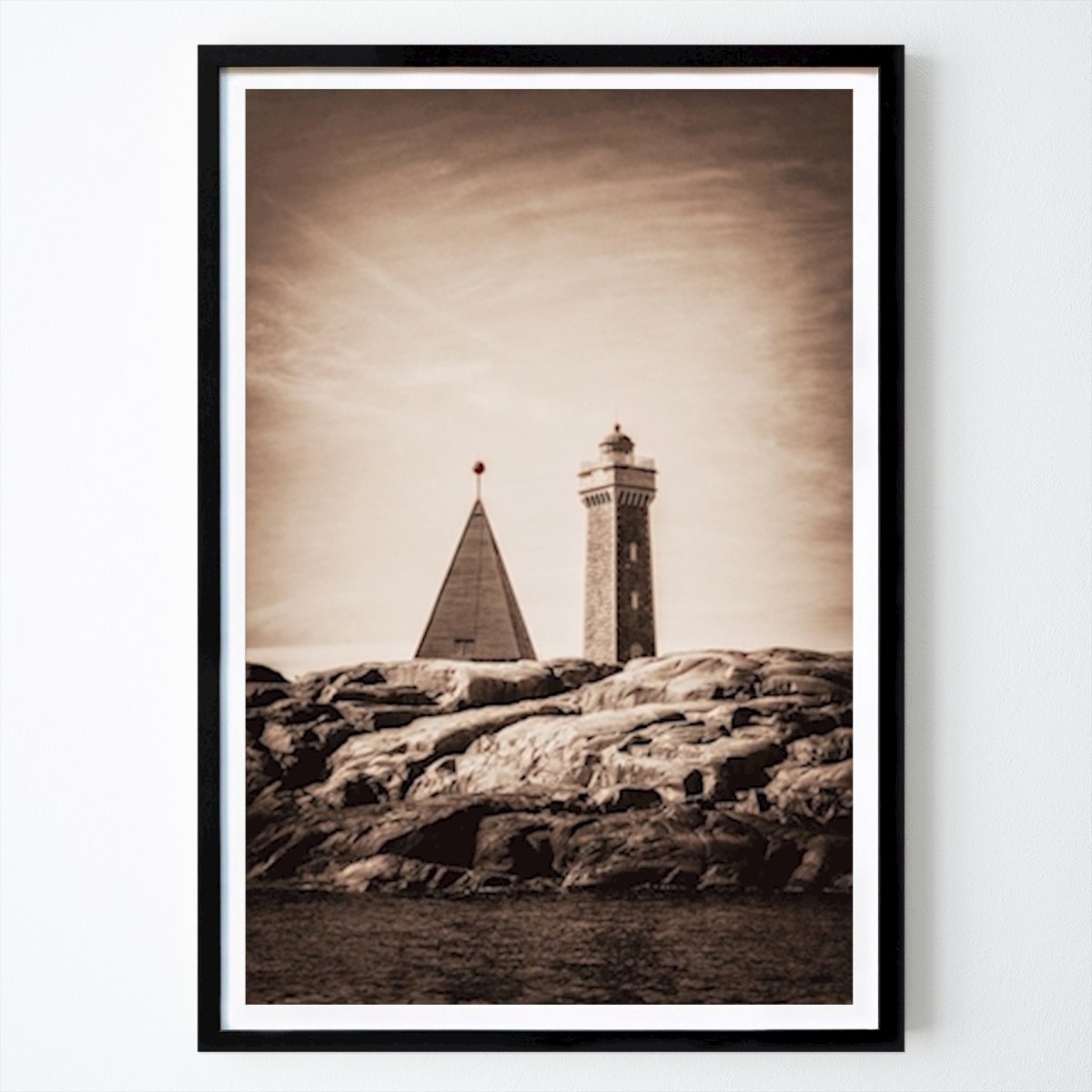 Göteborg Poster: Vinga Leuchtturm von Martin Wahlborg